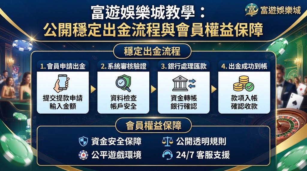 公開穩定出金流程與會員權益保障
